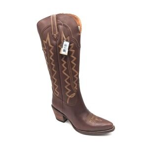 Dingo High Cotton Leather Embroidered Snip Toe Cowboy Casual Boots Women's 9 M